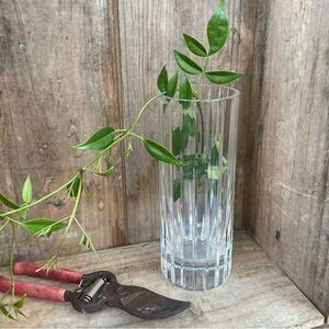 Baccarat Harmonie Vase 8 inch Crystal Cylindrical Vase France